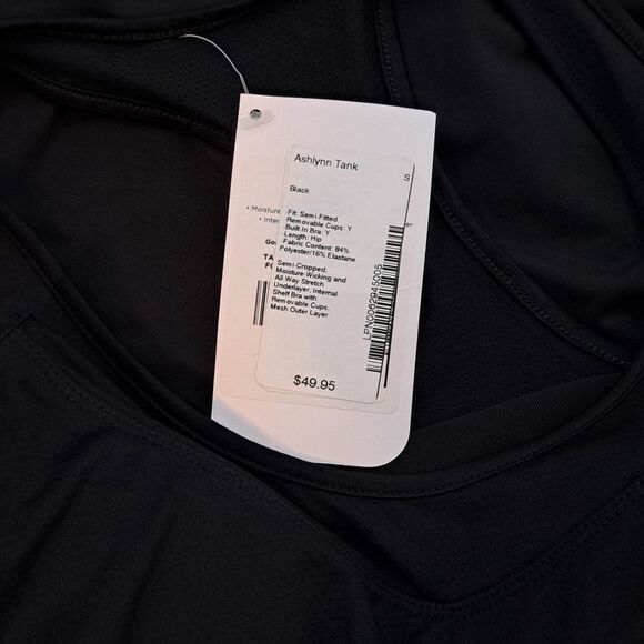 Fabletics Women's Ashlynn Racerback Athletic Top Sports Gym Black Athleisure S - Picture 10 of 10